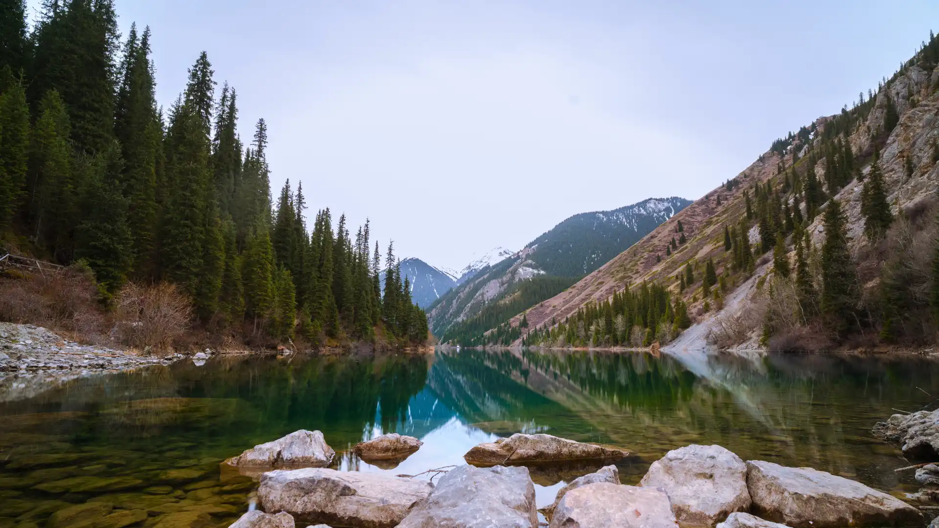 Kok-Tobe Hill with Television Tower and Amusement Park in Almaty City